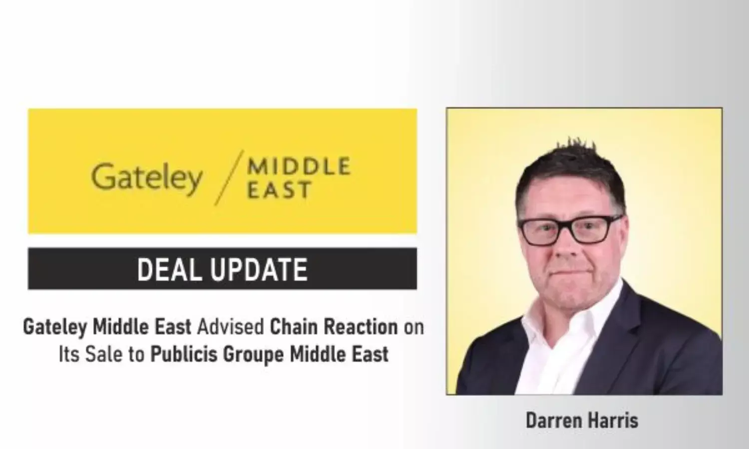 Gateley Middle East Advised Chain Reaction On Its Sale To Publicis Groupe Middle East