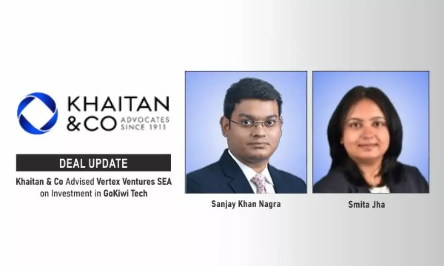 Khaitan & Co Advised Vertex Ventures SEA On Investment In GoKiwi Tech