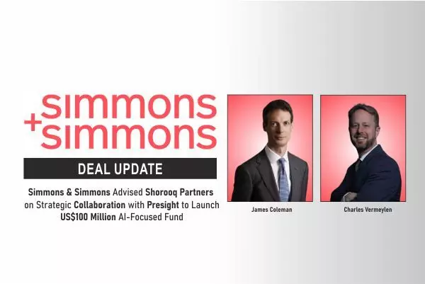 Simmons & Simmons Advised Shorooq Partners On Strategic Collaboration With Presight to Launch US$100 Million AI-Focused Fund