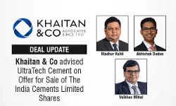 Khaitan & Co Advised UltraTech Cement On Offer For Sale Of The India Cements Limited Shares Khaitan & Co Advised UltraTech Cement On Offer For Sale Of The India Cements Limited Shares