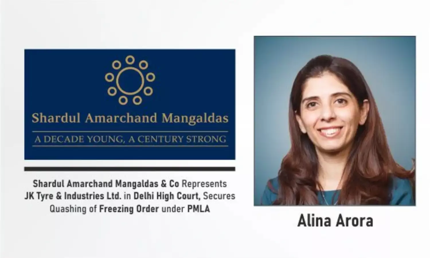 Shardul Amarchand Mangaldas & Co Represents JK Tyre & Industries Ltd. In Delhi High Court, Secures Quashing Of Freezing Order Under PMLA