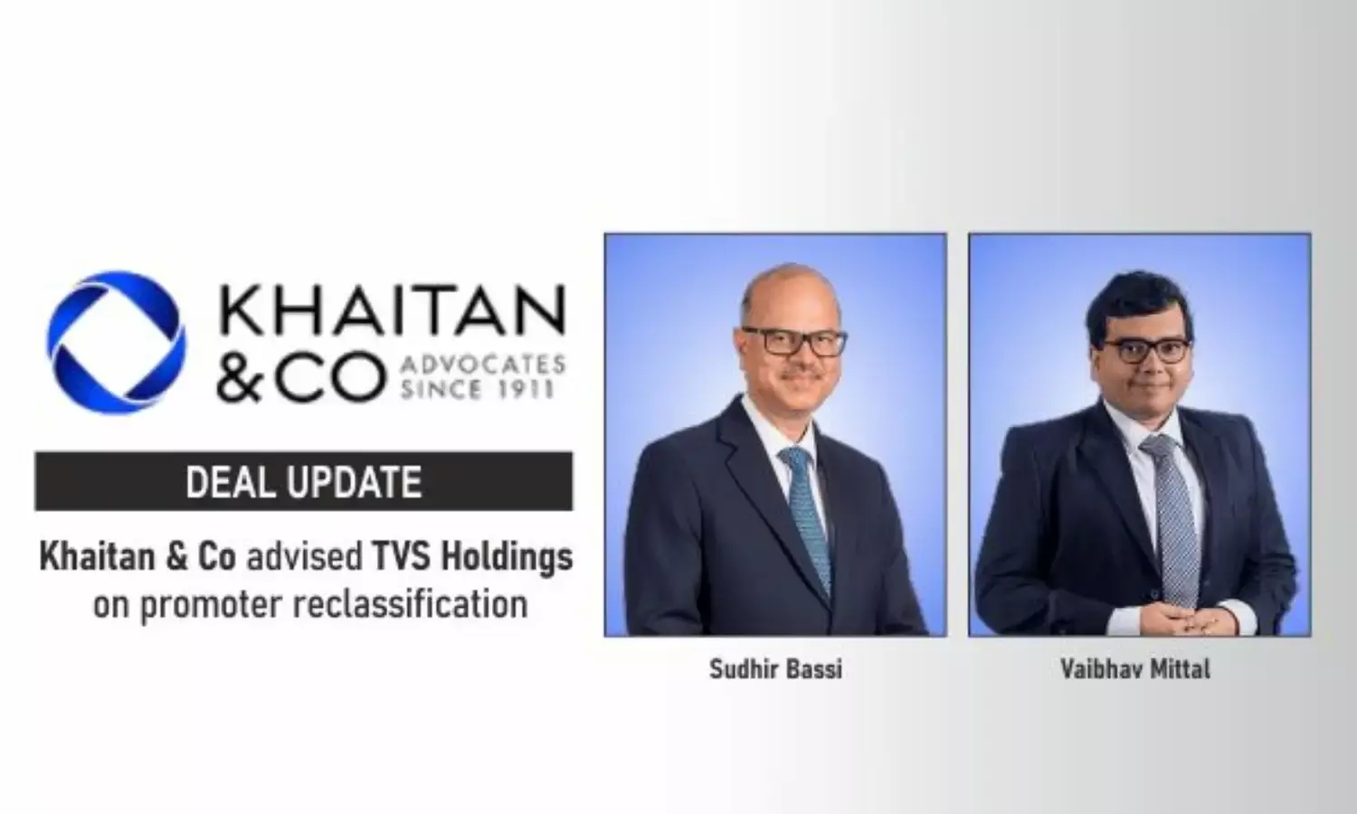 Khaitan & Co Advised TVS Holdings On Promoter Reclassification