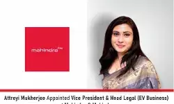 Attreyi Mukherjee Appointed Vice President & Head Legal (EV Business) At Mahindra & Mahindra
