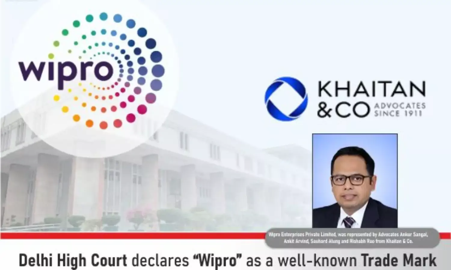Delhi High Court declares “Wipro” as a well-known Trade Mark