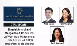 Shardul Amarchand Mangaldas & Co Advised WeWork India Management Limited On Its ~₹3,000 Crore Initial Public Offering