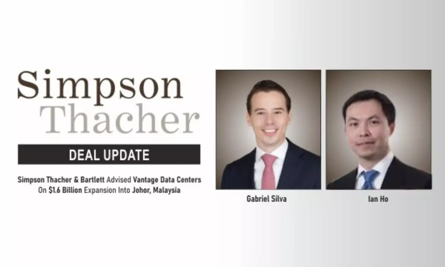 Simpson Thacher & Bartlett Advised Vantage Data Centers On $1.6 Billion Expansion Into Johor, Malaysia