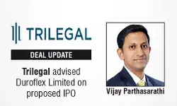 Trilegal Advised Duroflex Limited on Proposed IPO