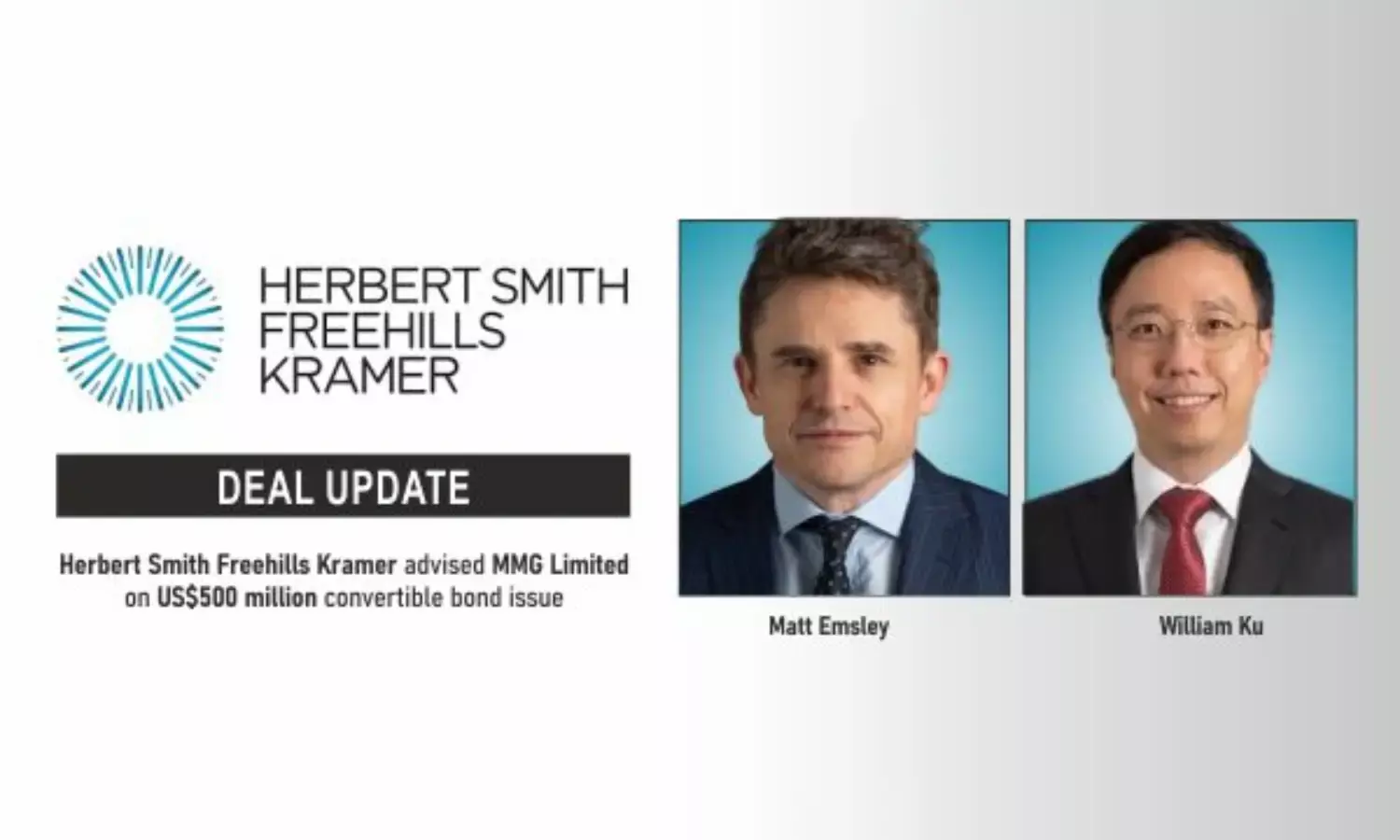 Herbert Smith Freehills Kramer Advised MMG Limited On US$500 Million Convertible Bond Issue