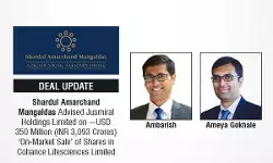 Shardul Amarchand Mangaldas Advised Jusmiral Holdings Limited On ~USD 350 Million (INR 3,093 Crores) ‘On-Market Sale’ of Shares In Cohance Lifesciences Limited