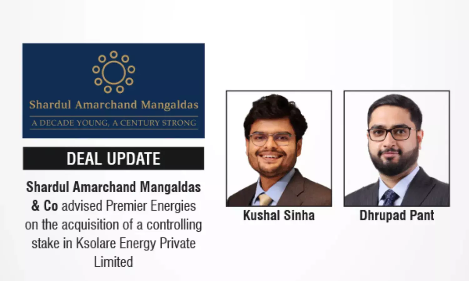 Shardul Amarchand Mangaldas & Co Advised Premier Energies On The acquisition Of A Controlling Stake In Ksolare Energy Private Limited