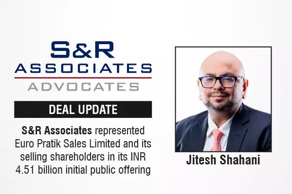 S&R Associates Represented Euro Pratik Sales Limited And Its Selling Shareholders In Its INR 4.51 Billion Initial Public Offering