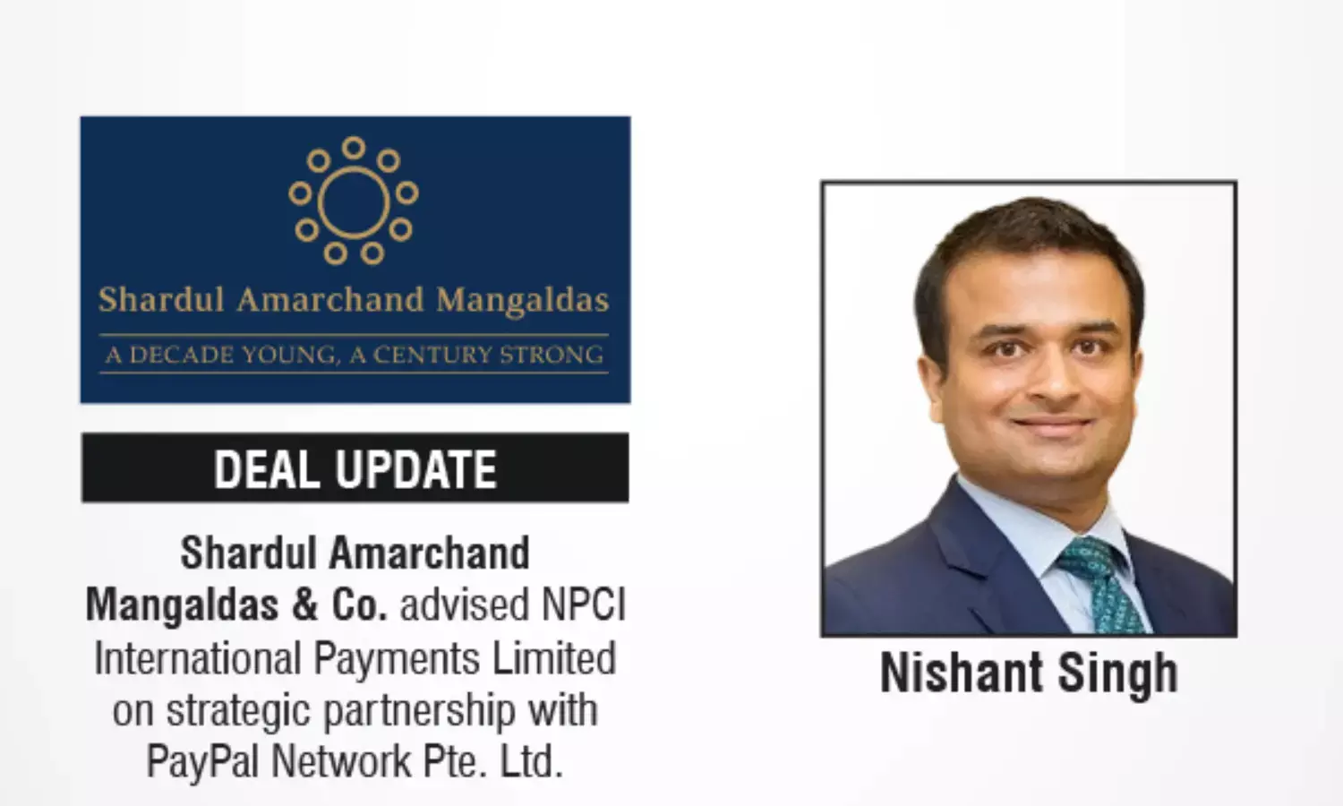 Shardul Amarchand Mangaldas & Co. Advised NPCI International Payments Limited On Strategic Partnership With PayPal Network Pte. Ltd.