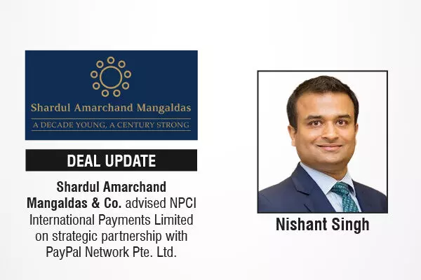 Shardul Amarchand Mangaldas & Co. Advised NPCI International Payments Limited On Strategic Partnership With PayPal Network Pte. Ltd.