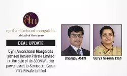 Cyril Amarchand Mangaldas Advised ReNew Private Limited On The Sale Of Its 300MW Solar Power Asset To Sembcorp Green Infra Private Limited Cyril Amarchand Mangaldas Advised ReNew Private Limited On The Sale Of Its 300MW Solar Power Asset To Sembcorp Green Infra Private Limited