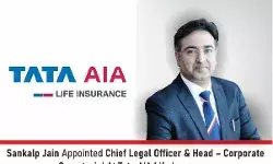 Sankalp Jain Appointed Chief Legal Officer & Head – Corporate Secretarial At Tata AIA Life Insurance