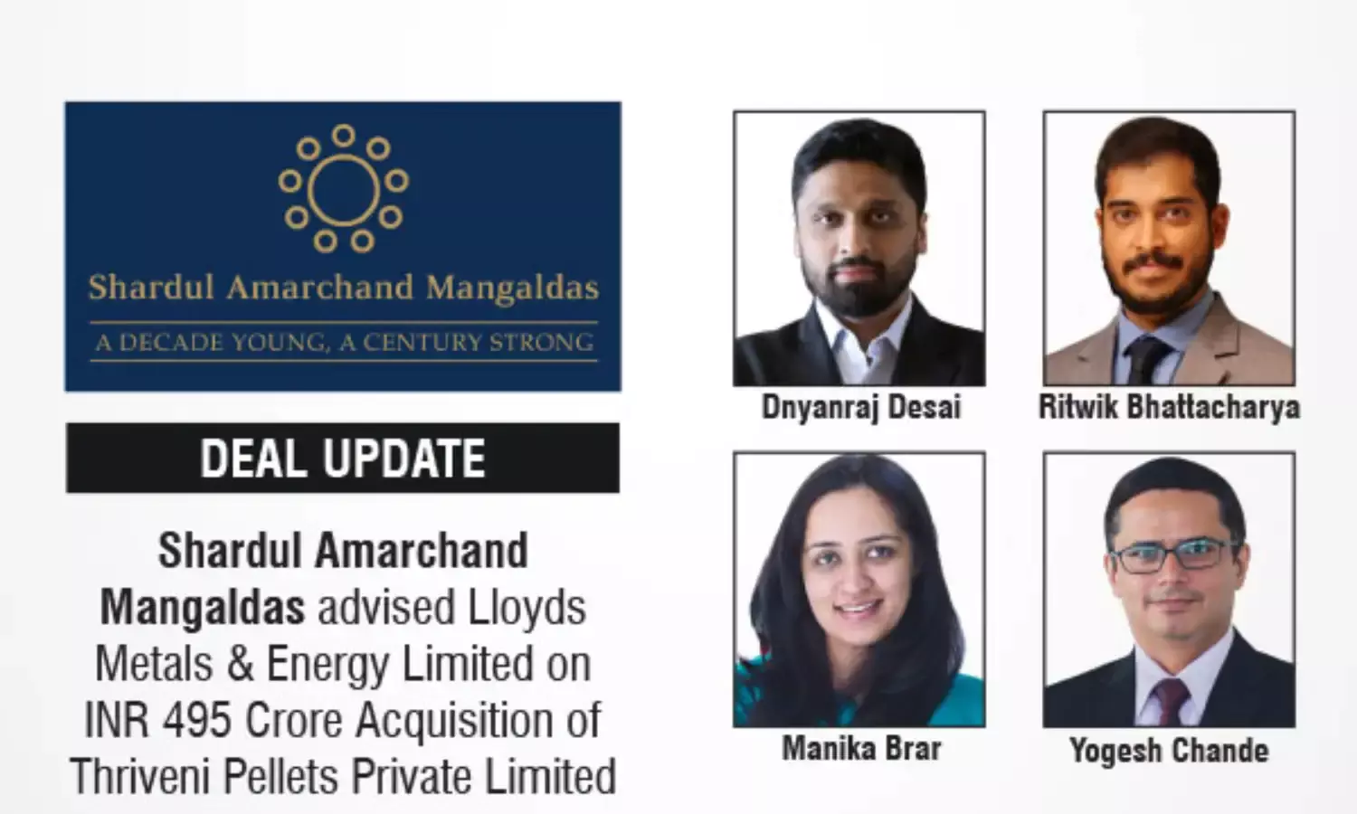 Shardul Amarchand Mangaldas Advised Lloyds Metals & Energy Limited On INR 495 Crore Acquisition Of Thriveni Pellets Private Limited