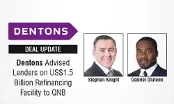 Dentons Advised Lenders On US$1.5 Billion Refinancing Facility To QNB