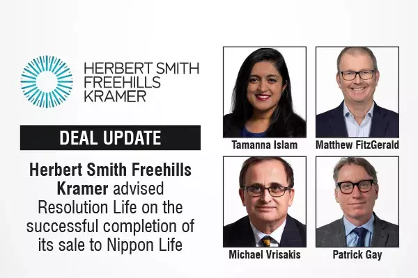 Herbert Smith Freehills Kramer Advised Resolution Life On The Successful Completion Of Its Sale To Nippon Life