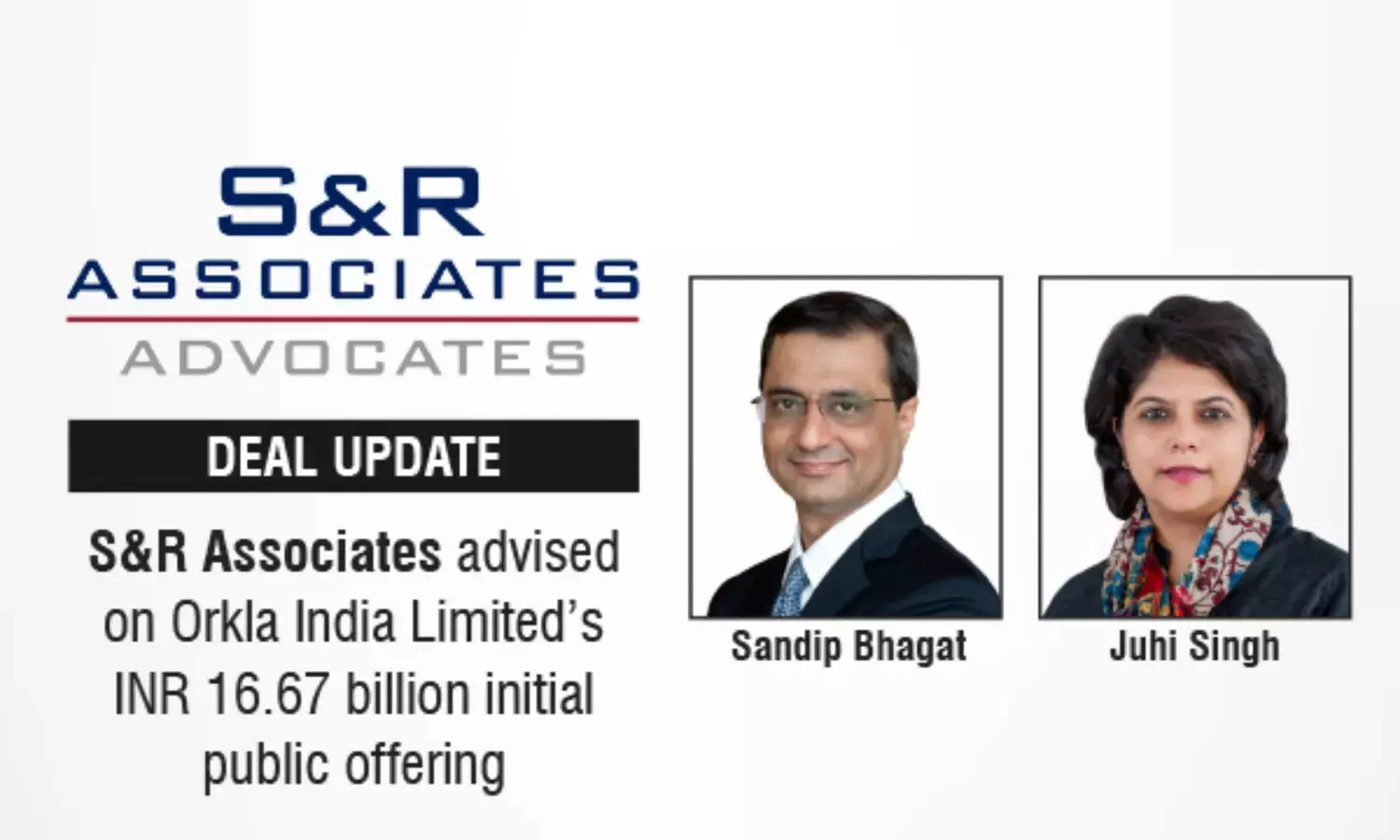 S&R Associates Advised On Orkla India Limited’s INR 16.67 Billion Initial Public Offering