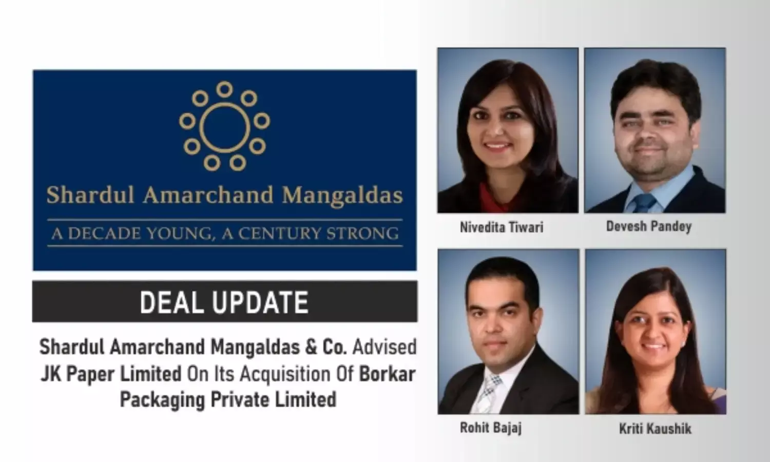 Shardul Amarchand Mangaldas & Co. Advised JK Paper Limited On Its Acquisition Of Borkar Packaging Private Limited