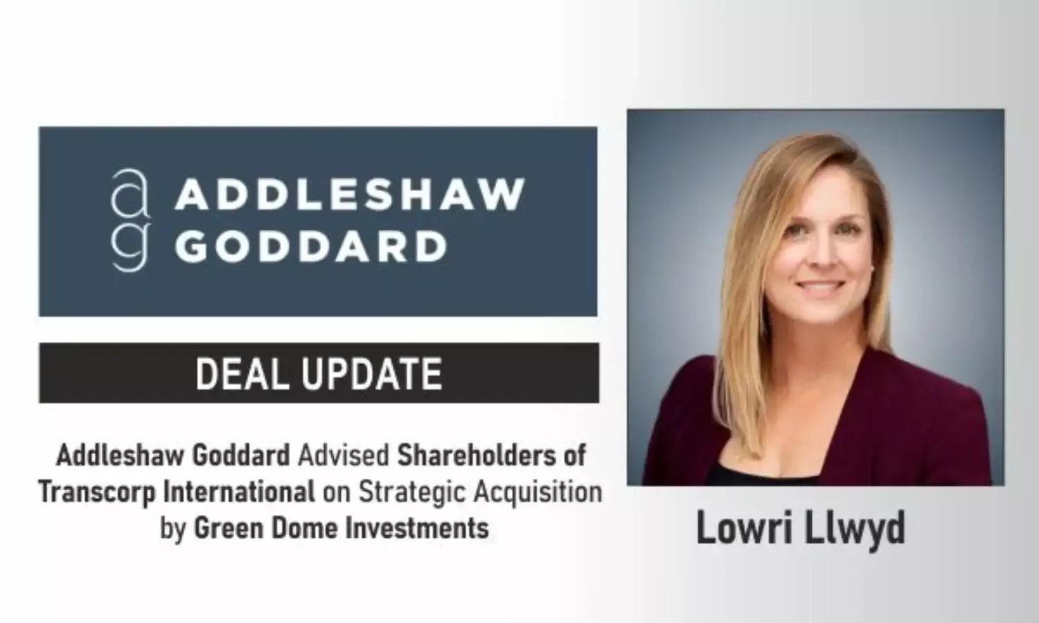 Addleshaw Goddard Advised Shareholders Of Transcorp International On Strategic Acquisition By Green Dome Investments