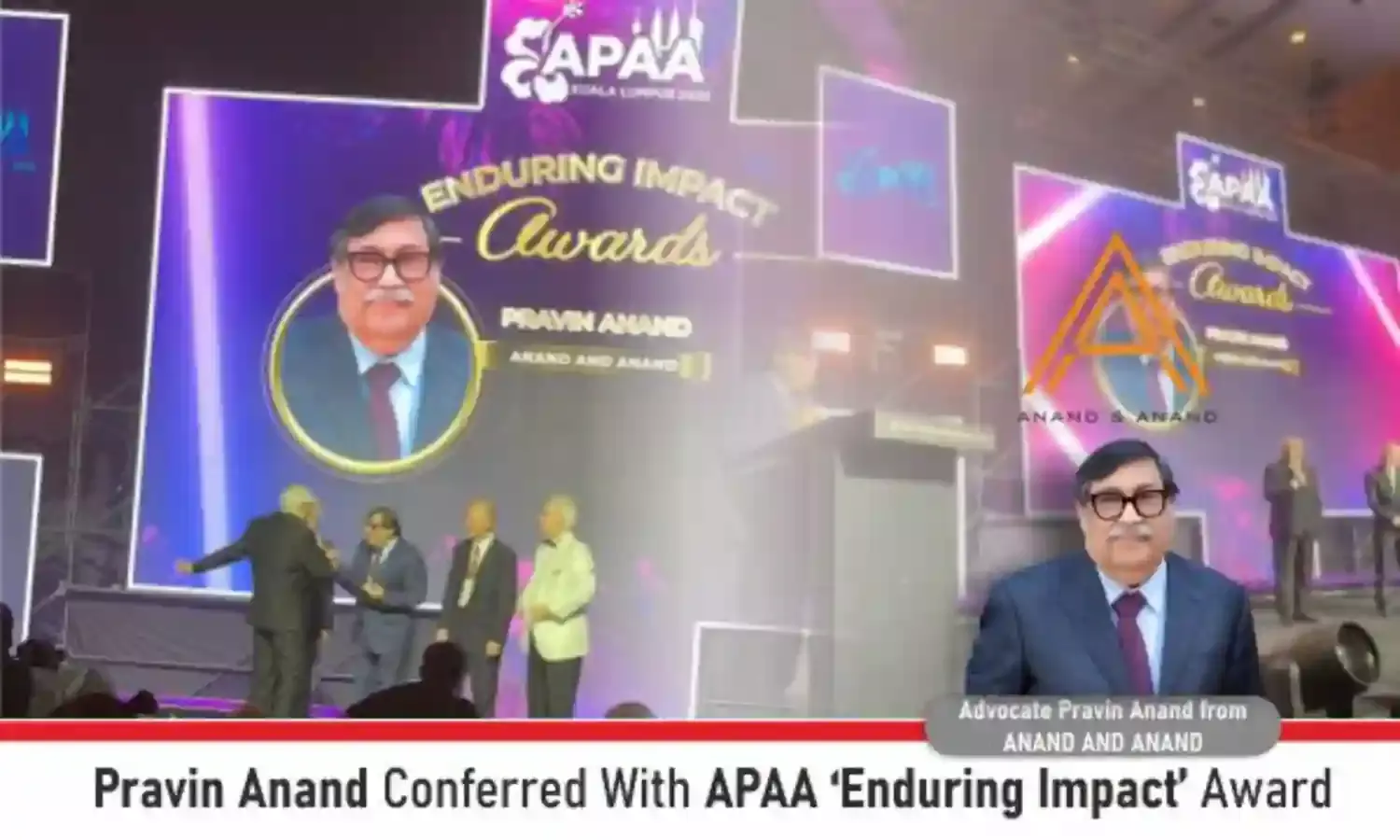 Pravin Anand Conferred With APAA ‘Enduring Impact’ Award