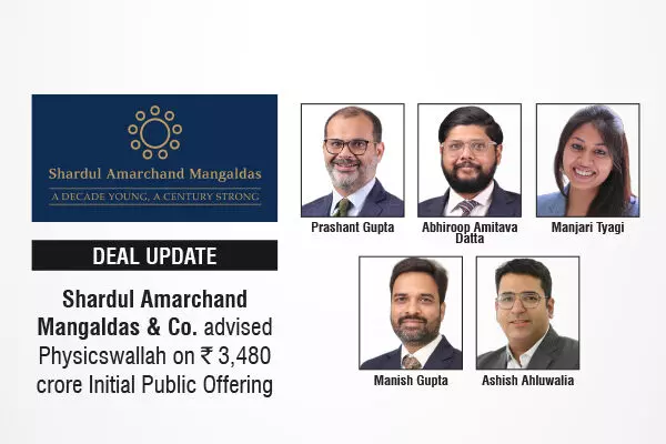 Shardul Amarchand Mangaldas & Co. Advised Physicswallah On ₹3,480 Crore Initial Public Offering