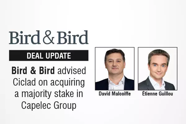 Bird & Bird advised Ciclad on acquiring a majority stake in Capelec Group