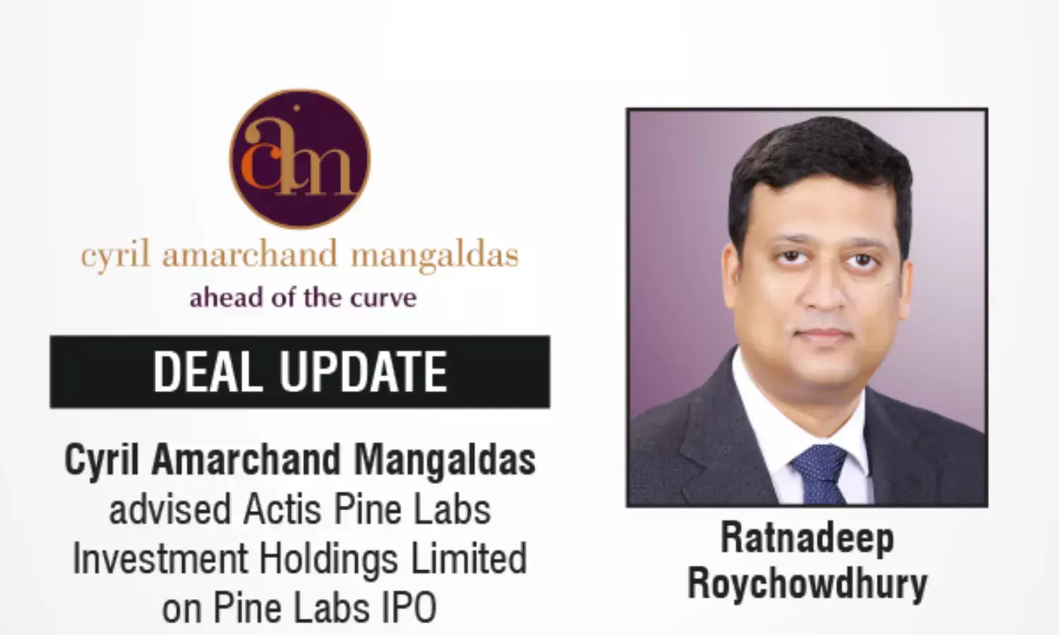 Cyril Amarchand Mangaldas Advised Actis Pine Labs Investment Holdings Limited On Pine Labs IPO
