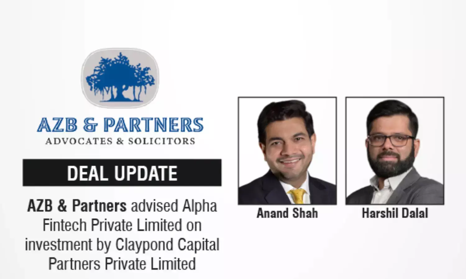 AZB & Partners Advised Alpha Fintech Private Limited On Investment By Claypond Capital Partners Private Limited
