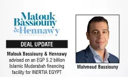 Matouk Bassiouny & Hennawy Advised On An EGP 5.2 Billion Islamic Mudarabah Financing Facility For INERTIA EGYPT