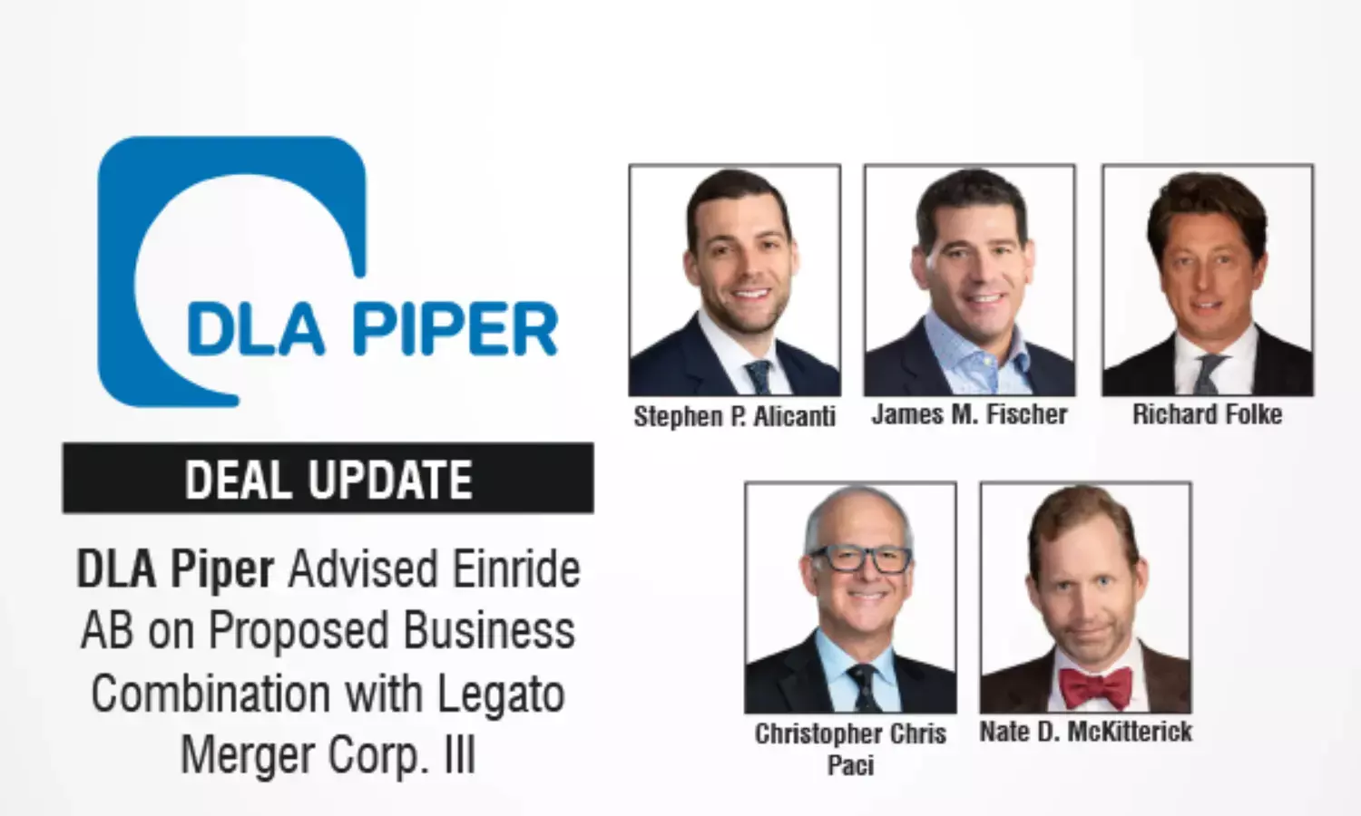DLA Piper Advised Einride AB on Proposed Business Combination with Legato Merger Corp. III