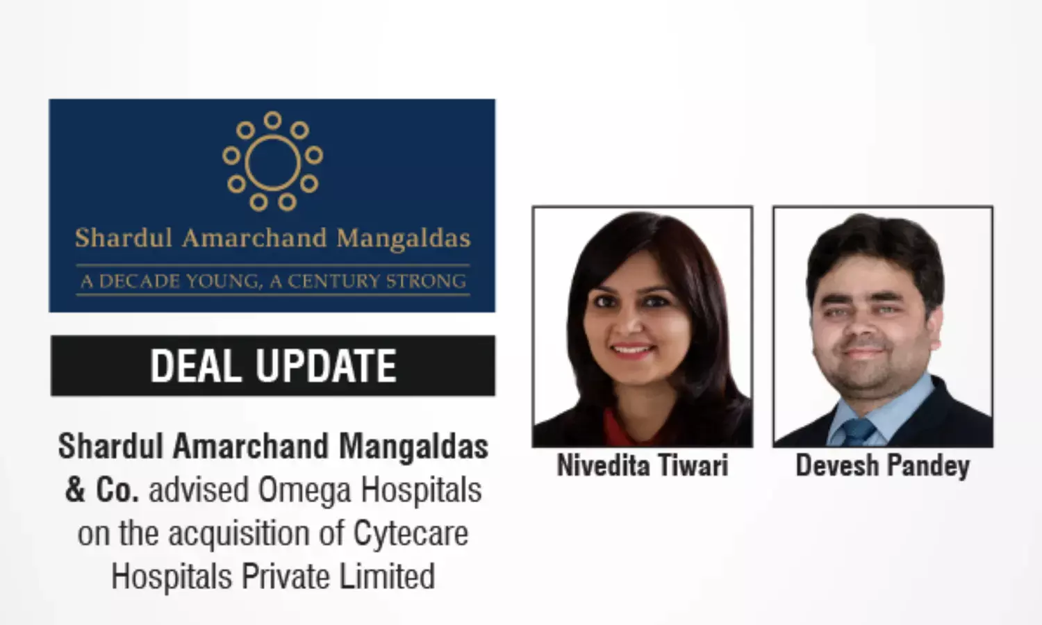 Shardul Amarchand Mangaldas & Co. Advised Omega Hospitals On The Acquisition Of Cytecare Hospitals Private Limited