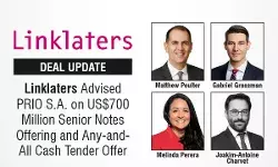 Linklaters Advised PRIO S.A. On US$700 Million Senior Notes Offering And Any-And-All Cash Tender Offer