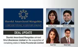 Shardul Amarchand Mangaldas Advised Eris Lifesciences Limited On The Acquisition Of Remaining Stake In Swiss Parenterals Limited