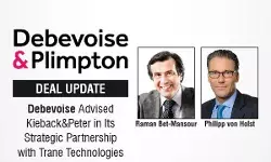 Debevoise Advised Kieback&Peter in Its Strategic Partnership with Trane Technologies Debevoise Advised Kieback&Peter in Its Strategic Partnership with Trane Technologies