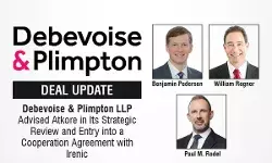 Debevoise & Plimpton LLP Advised Atkore in Its Strategic Review and Entry into a Cooperation Agreement with Irenic