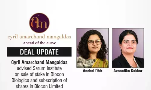 Cyril Amarchand Mangaldas Advised Serum Institute On Sale Of Sake In Biocon Biologics And Subscription Of Shares In Biocon Limited