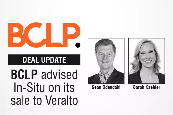BCLP Advised In-Situ On Its Sale To Veralto