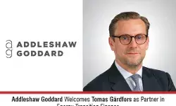 Addleshaw Goddard Welcomes Tomas Gärdfors As Partner In Energy Transition Finance
