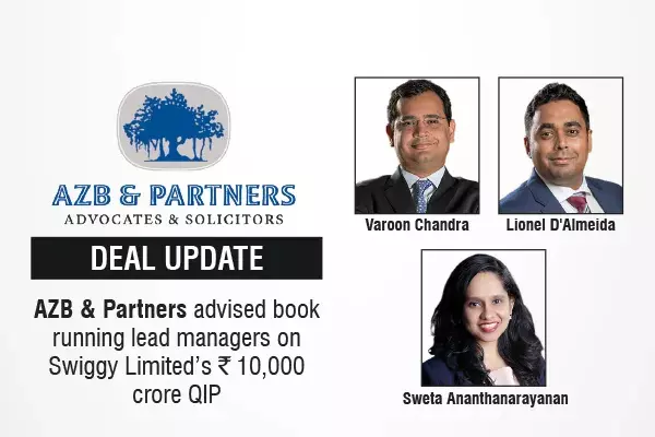 AZB & Partners Advised Book Running Lead Managers On Swiggy Limited’s ₹10,000 Crore QIP