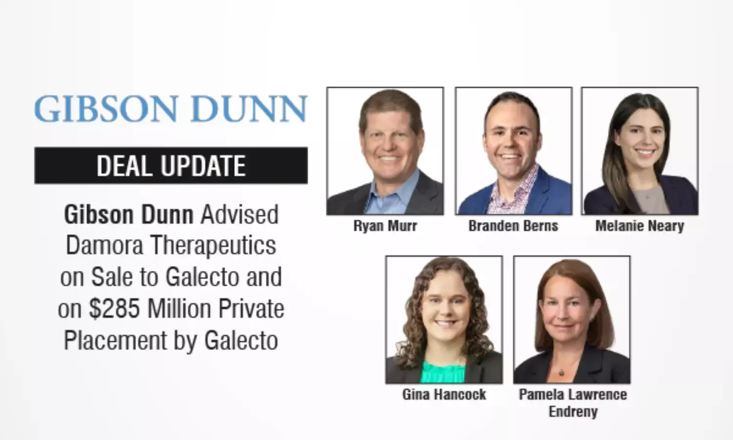 Gibson Dunn Advised Damora Therapeutics On Sale To Galecto And On $285 Million Private Placement By Galecto
