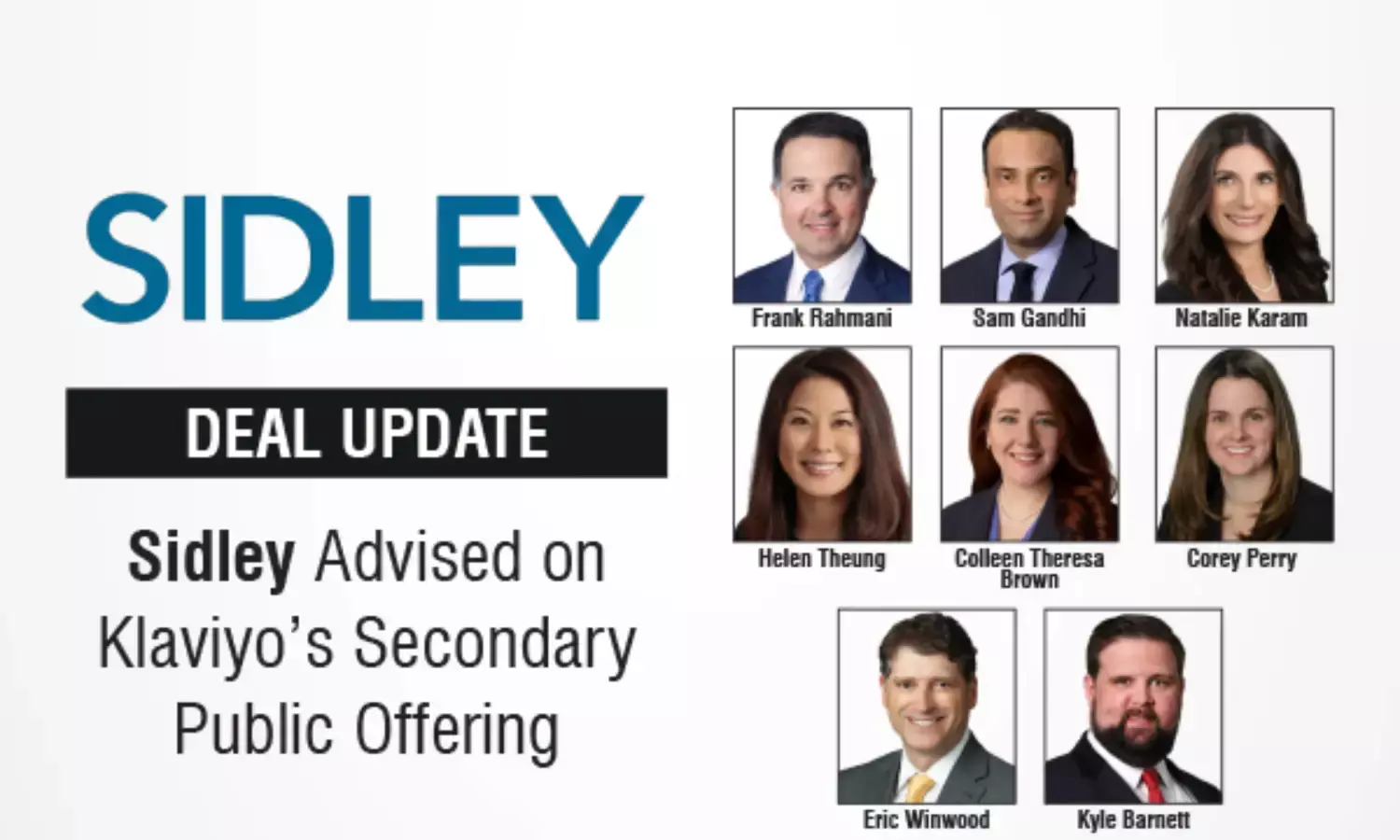 Sidley Advised On Klaviyo’s Secondary Public Offering