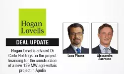 Hogan Lovells Advised Di Carlo Holdings On The Project Financing For The Construction Of A New 139 MW Agri-Voltaic Project In Apulia