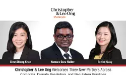 Christopher & Lee Ong Welcomes Three New Partners Across Corporate, Dispute Resolution, And Regulatory Practices