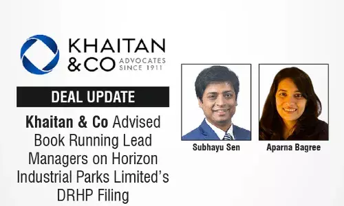 Khaitan & Co Advised Book Running Lead Managers On Horizon Industrial Parks Limited