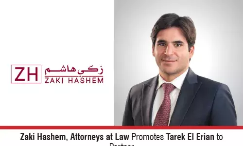 Zaki Hashem, Attorneys At Law Promotes Tarek El Erian To Partner
