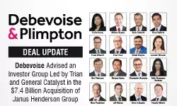 Debevoise Advised An Investor Group Led By Trian And General Catalyst In The $7.4 Billion Acquisition Of Janus Henderson Group