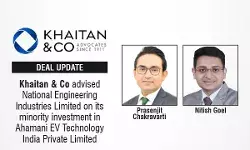 Khaitan & Co Advised National Engineering Industries Limited On Its Minority Investment In Ahamani EV Technology India Private Limited.