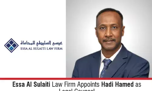 Essa Al Sulaiti Law Firm Appoints Hadi Hamed As Legal Counsel
